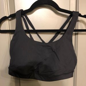 Black lululemon cross back bra